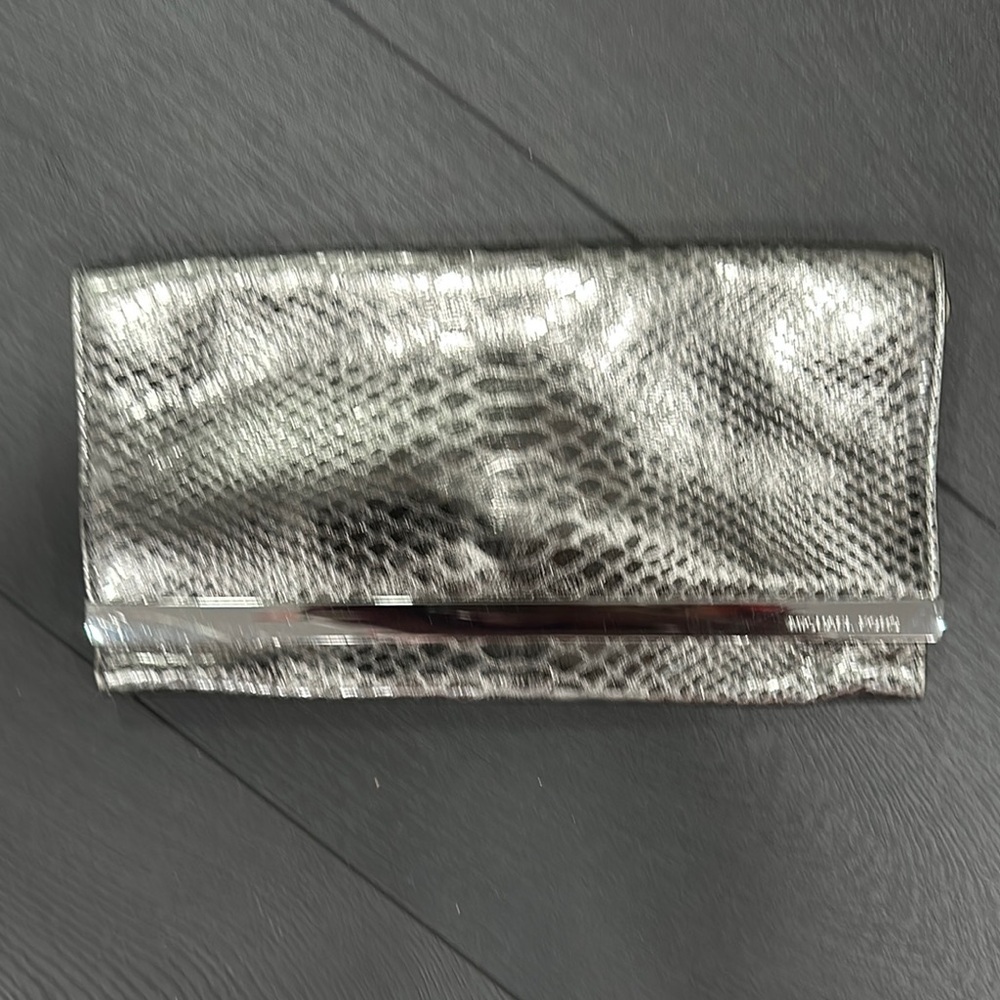 Michael Kors Silver Clutch Bag